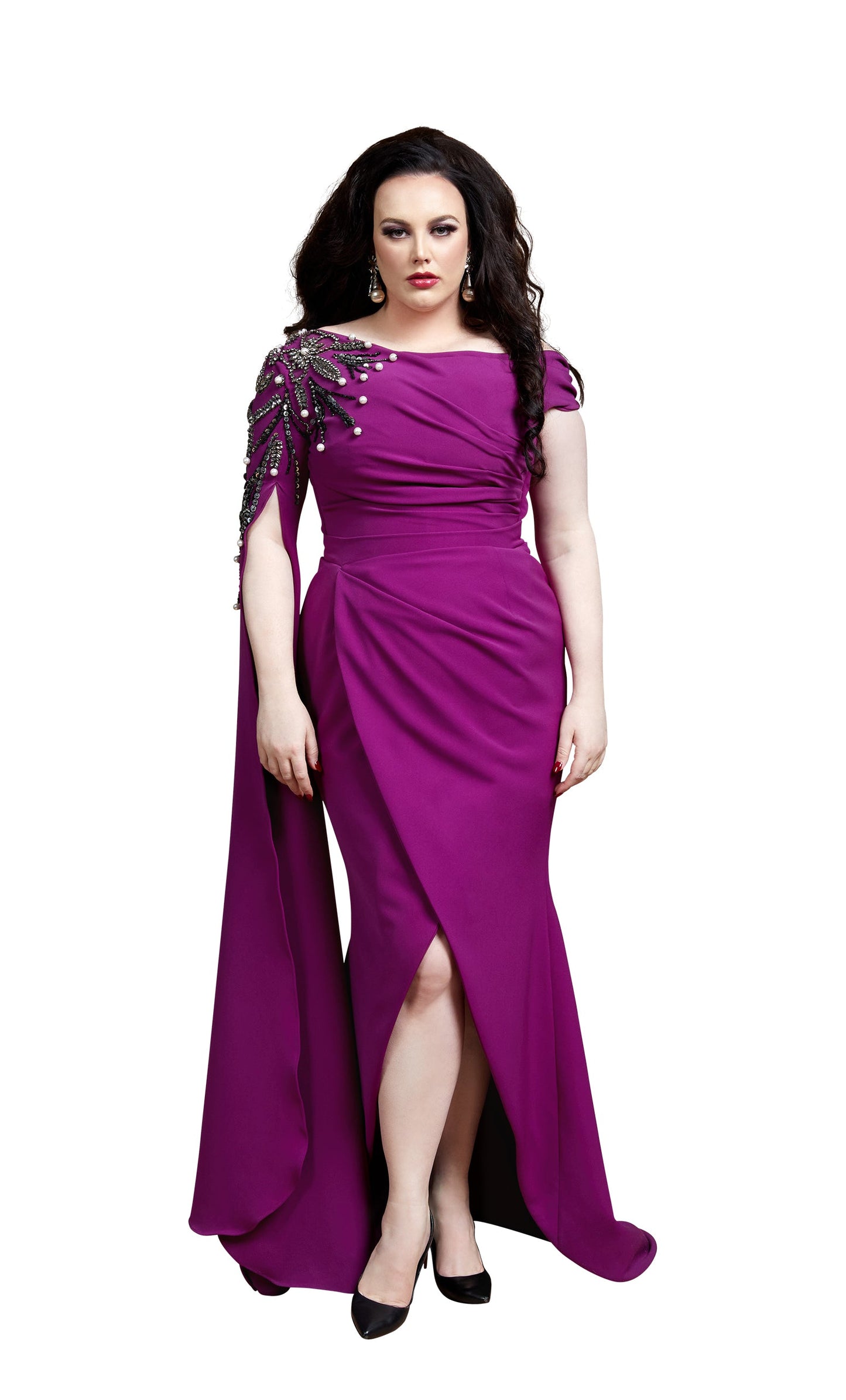 Amali Long Evening Dress | Curve Size |