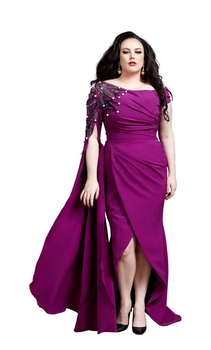 Amali Long Evening Dress | Curve Size |